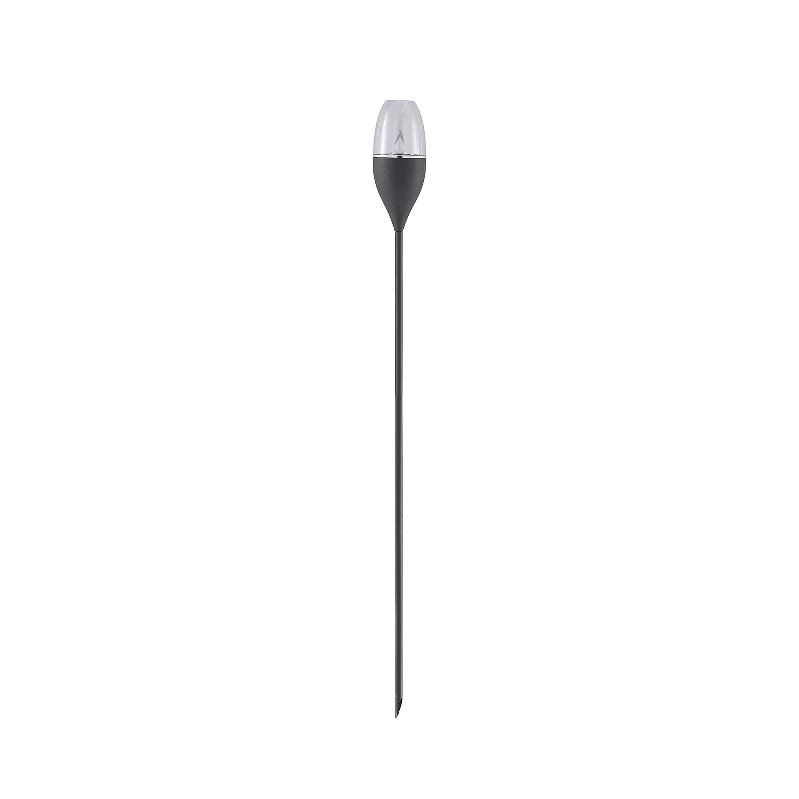 Lindby Jari LED-Solarleuchte, dunkelgrau, klar