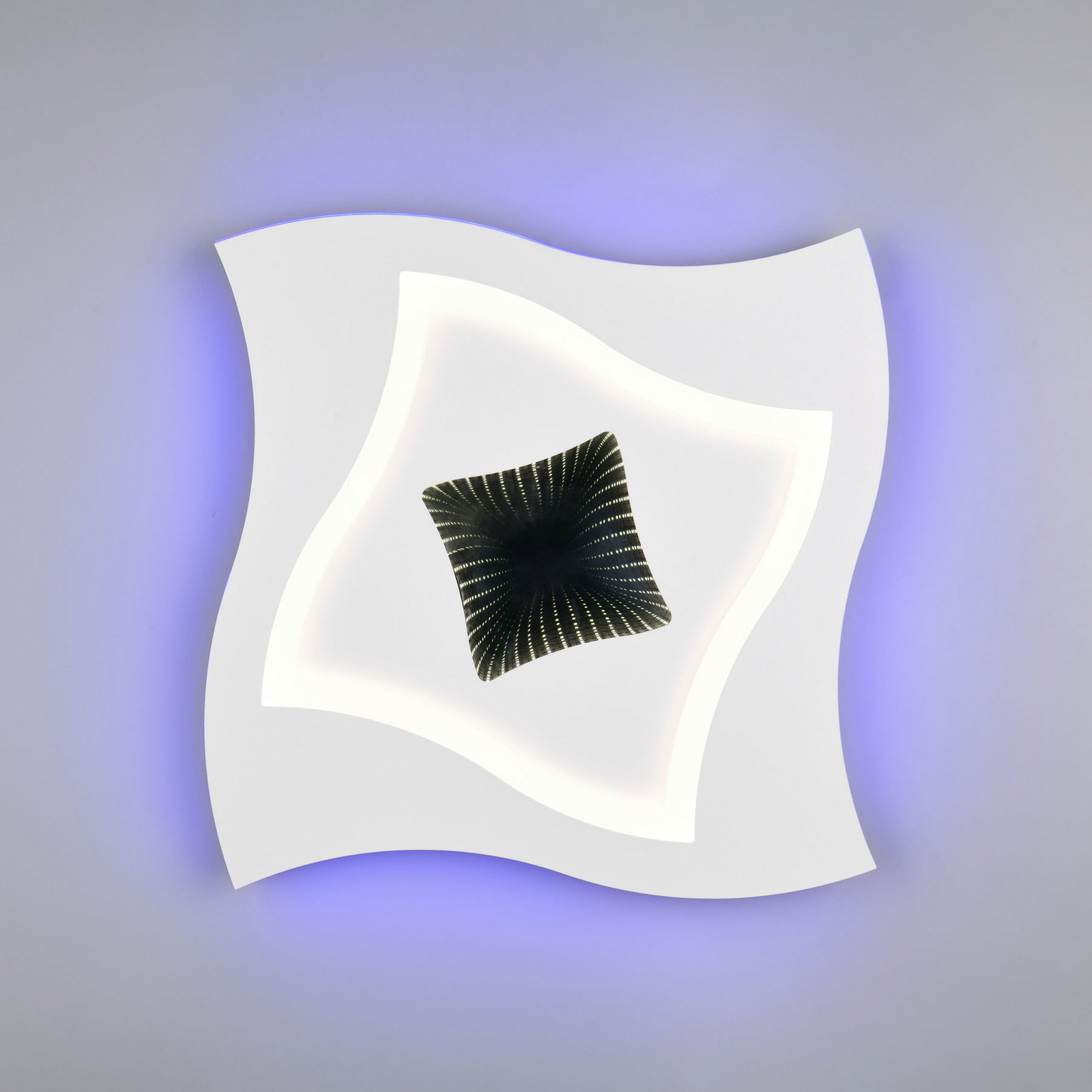 LED-taklampa Klint, längd 50 cm, matt vit, metall RGBW LED-taklampa Klint, längd 50 cm, matt vit, metall RGBW