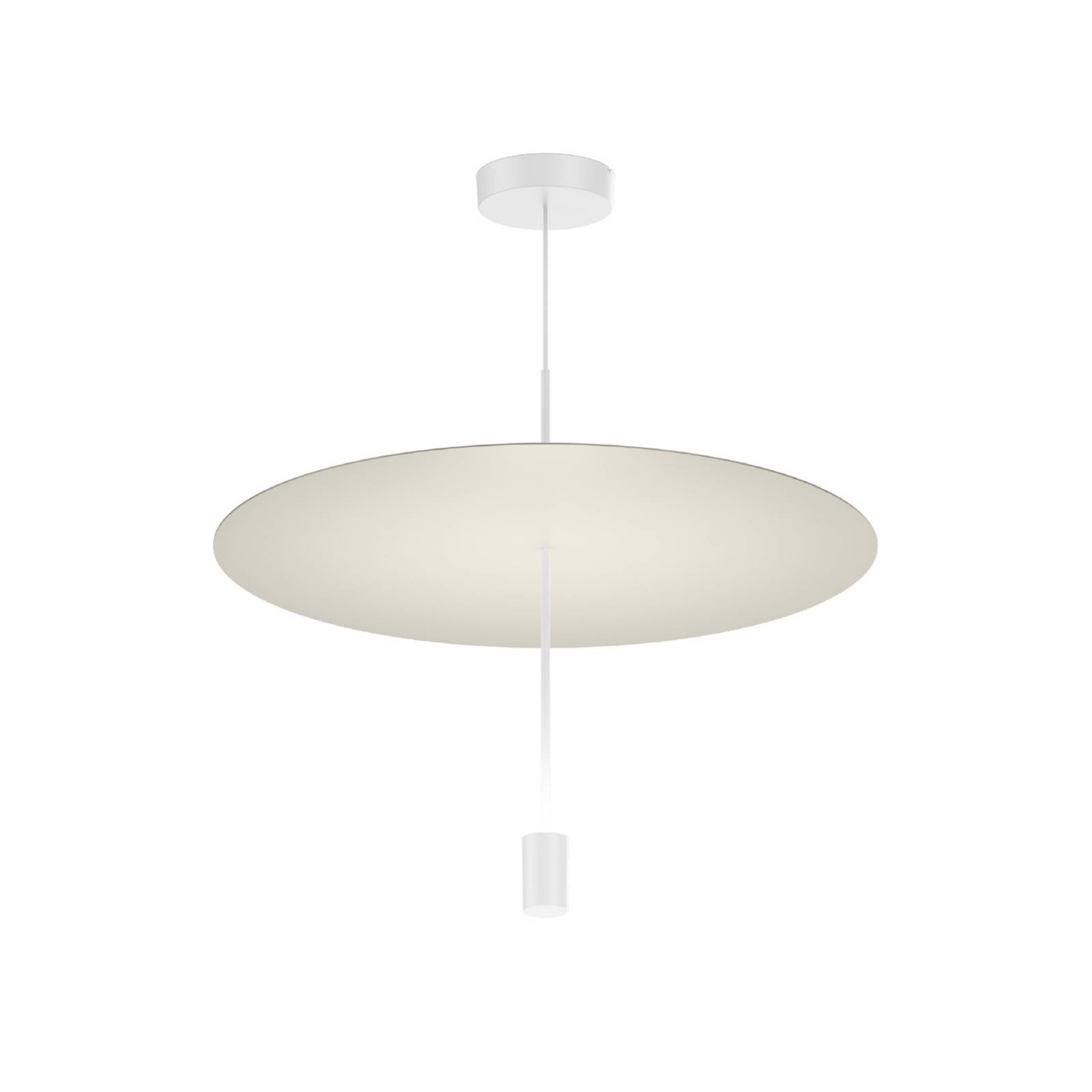 Levně Wever & Ducré Lighting WEVER & DUCRÉ LED závěsné světlo Shedda, Ø 55 cm, hedvábně šedé, 2700 K