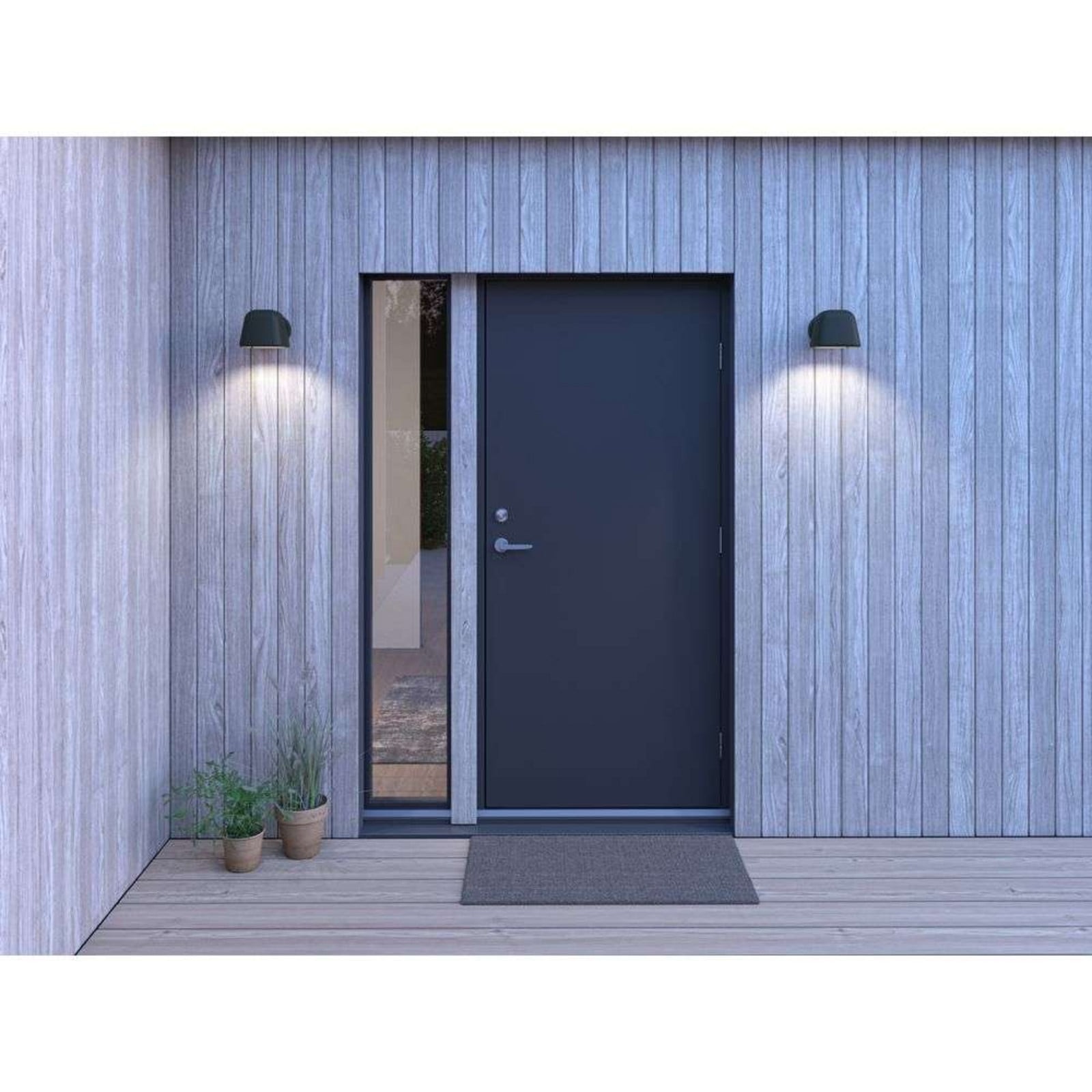 Boo Au?en Wandleuchte Black Belid - Terrasse - Metall