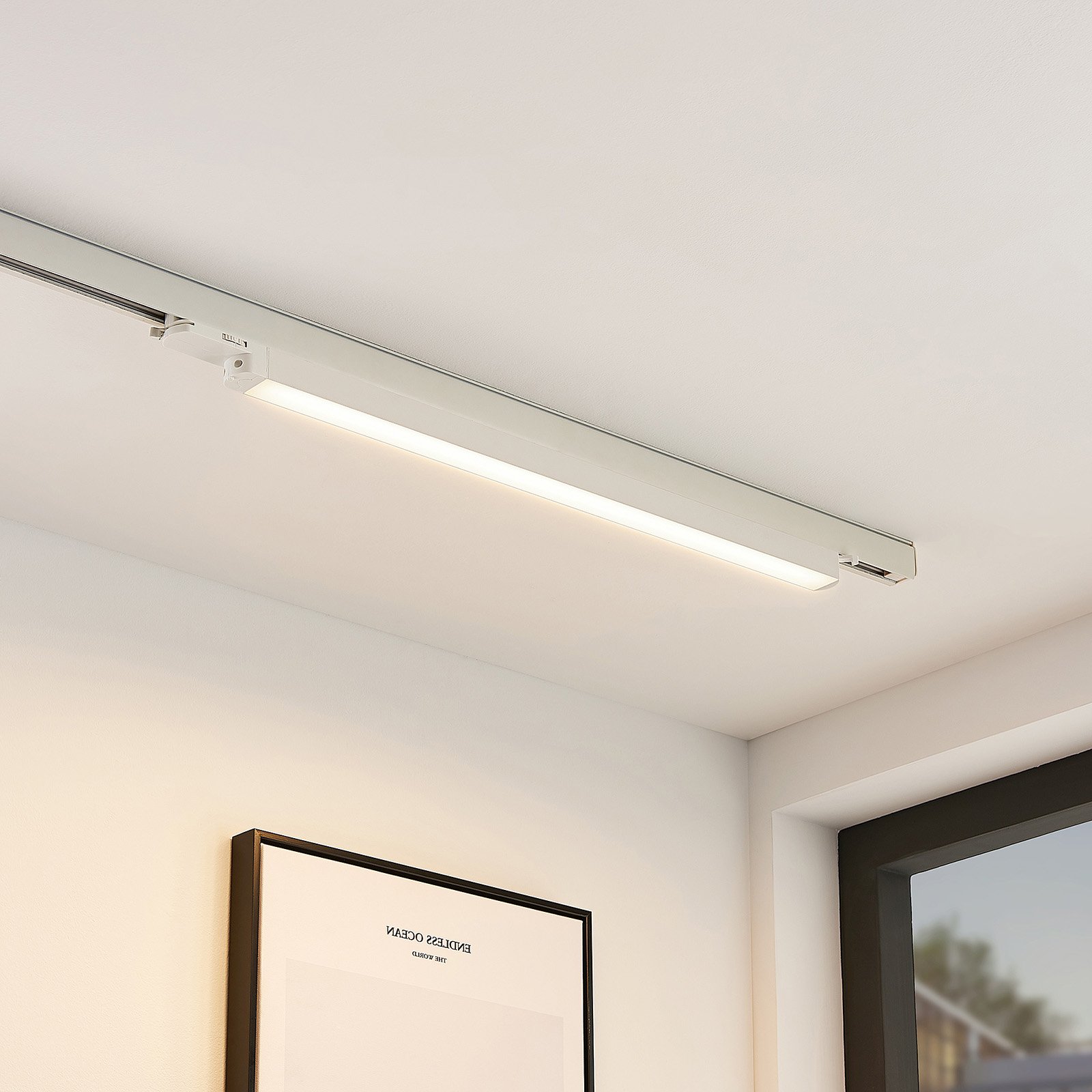 Arcchio Harlow LED light white 69 cm 3,000 K, for Workroom / Office, plastic, aluminium, 16.9 W, energy efficiency: A+, L: 68.7 cm, W: 3.3 cm, H: 5.2 cm
