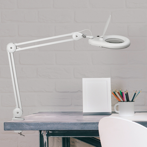 LED-Lupenleuchte MAULviso mit Klemme
