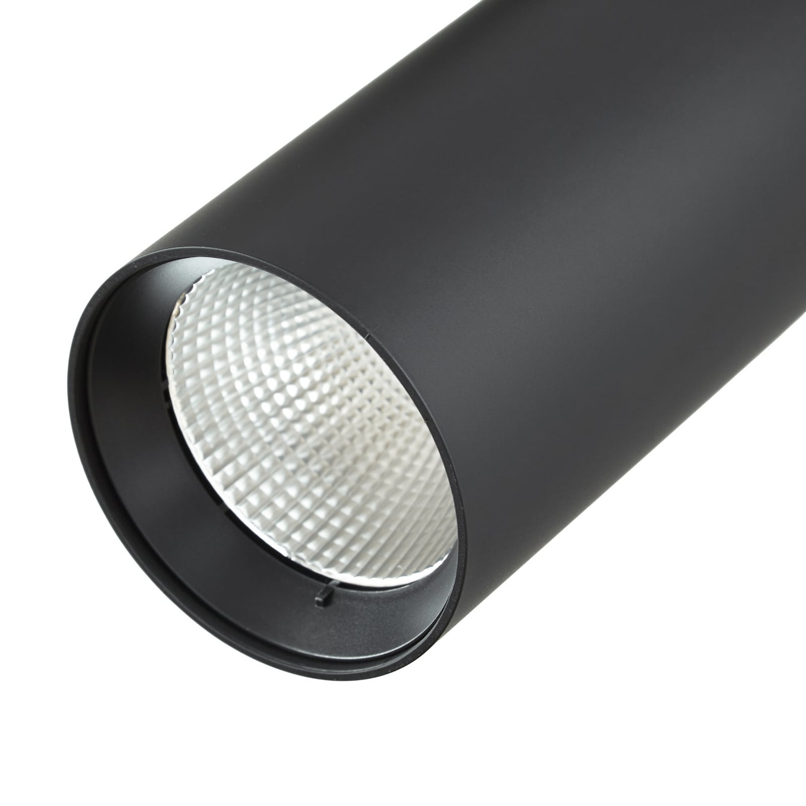 Lindby LED-skinnespot Linaro, sort, Ø 7 cm, aluminium, CCT