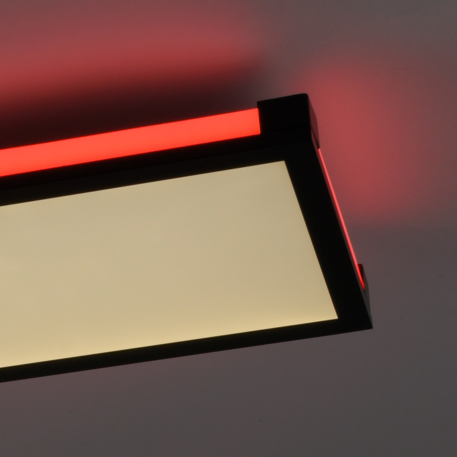 LED griestu lampa Mario 100x25cm, dimmējama, RGBW
