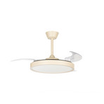 Orasu LED-loftventilator, Ø 107 cm, beige, CCT – Lindby