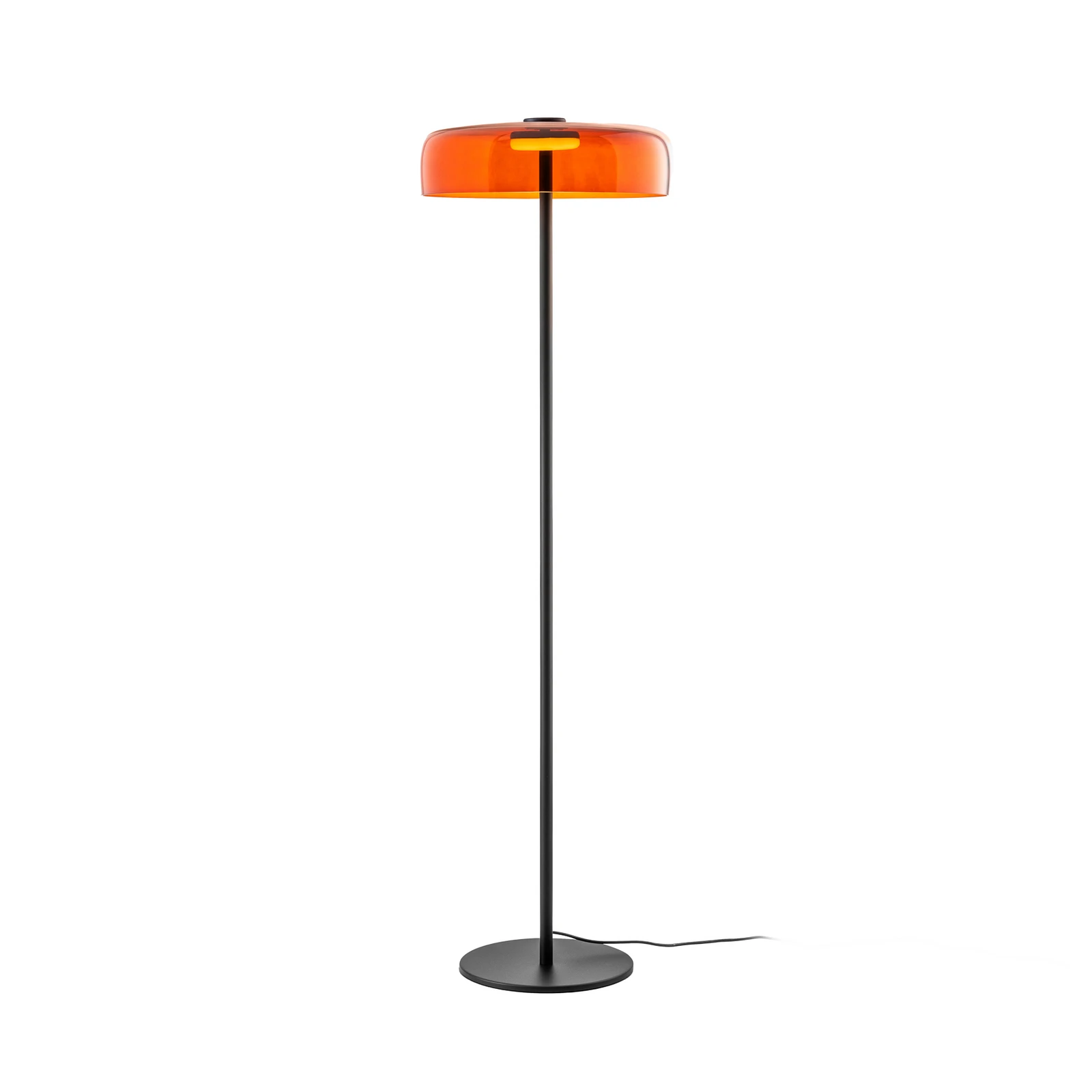 LEDS-C4 LED подова лампа Нива 1-слойна, кехлибар, стъкло, CCT