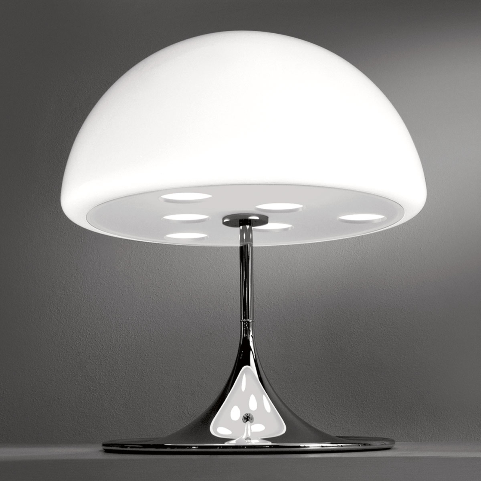Martinelli Luce Mico -pöytälamppu 60 cm, valkoinen