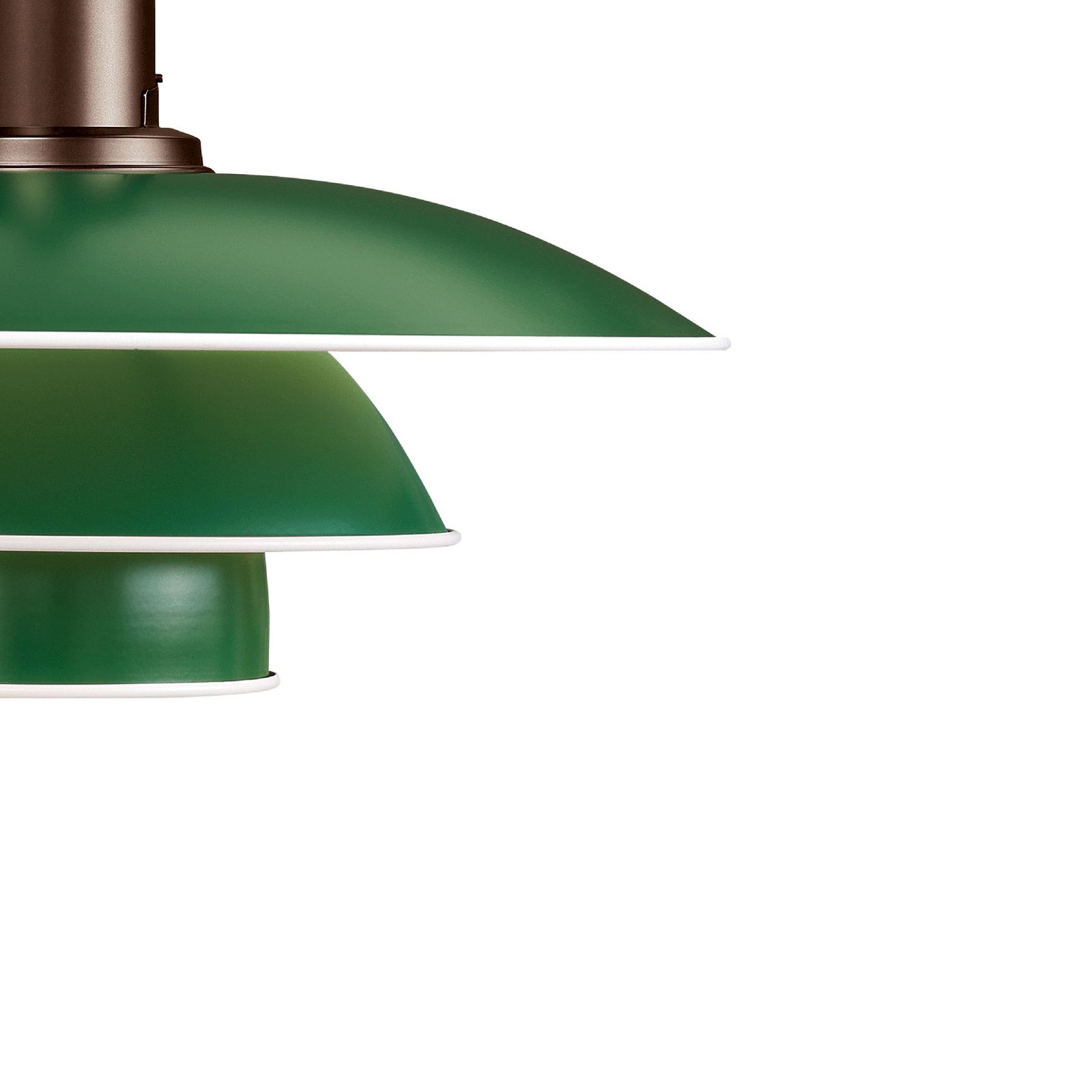 "Louis Poulsen PH 3 1/2-3" pakabinamas šviestuvas vario/žalios spalvos