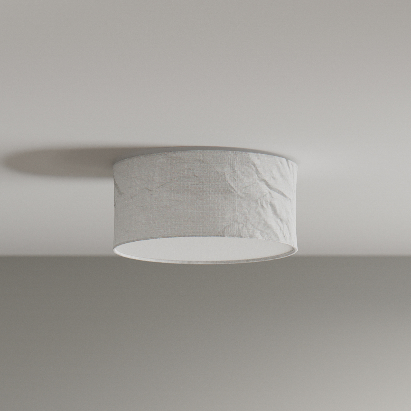 By Rydéns Deckenleuchte Vita, weiß, Leinen