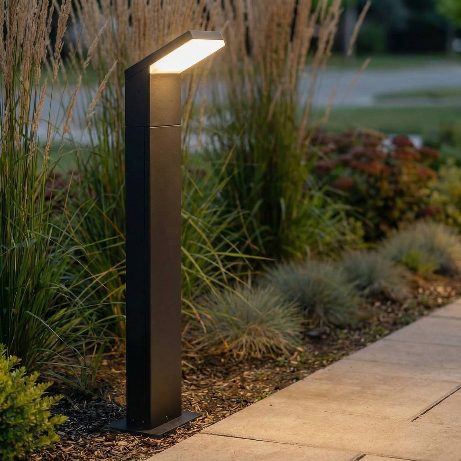 Arcchio, borne lumineuse LED Yolena, 100 cm, anthracite, aluminium