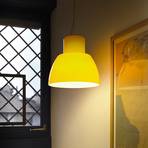 Nemo Suspension Lorosae, jaune, Ø 40 cm, verre, E27