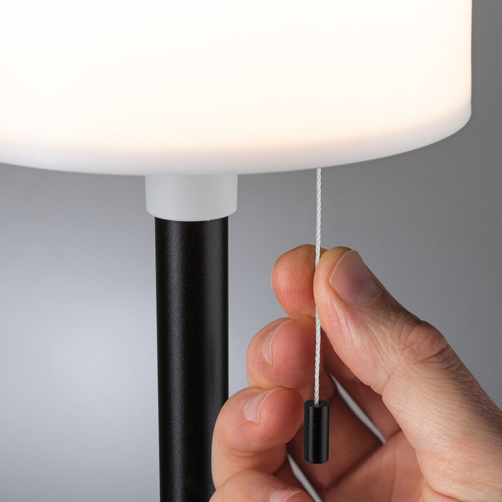 lampe à poser LED rechargeable Bartja Solar, IP44, noir - Paulmann