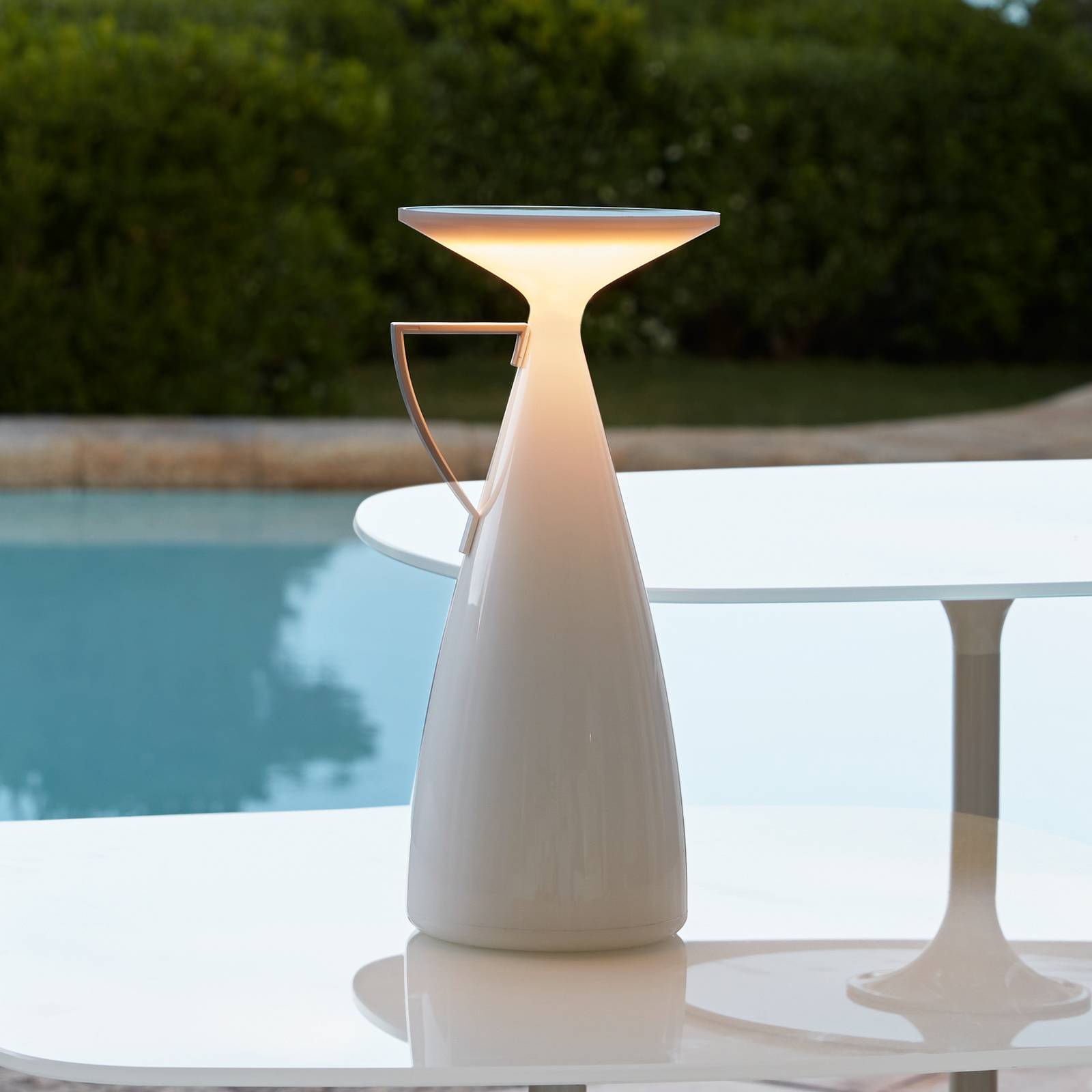 Kartell LED-Akku-Tischleuchte Camomille, weiß, Höhe 24 cm günstig online kaufen