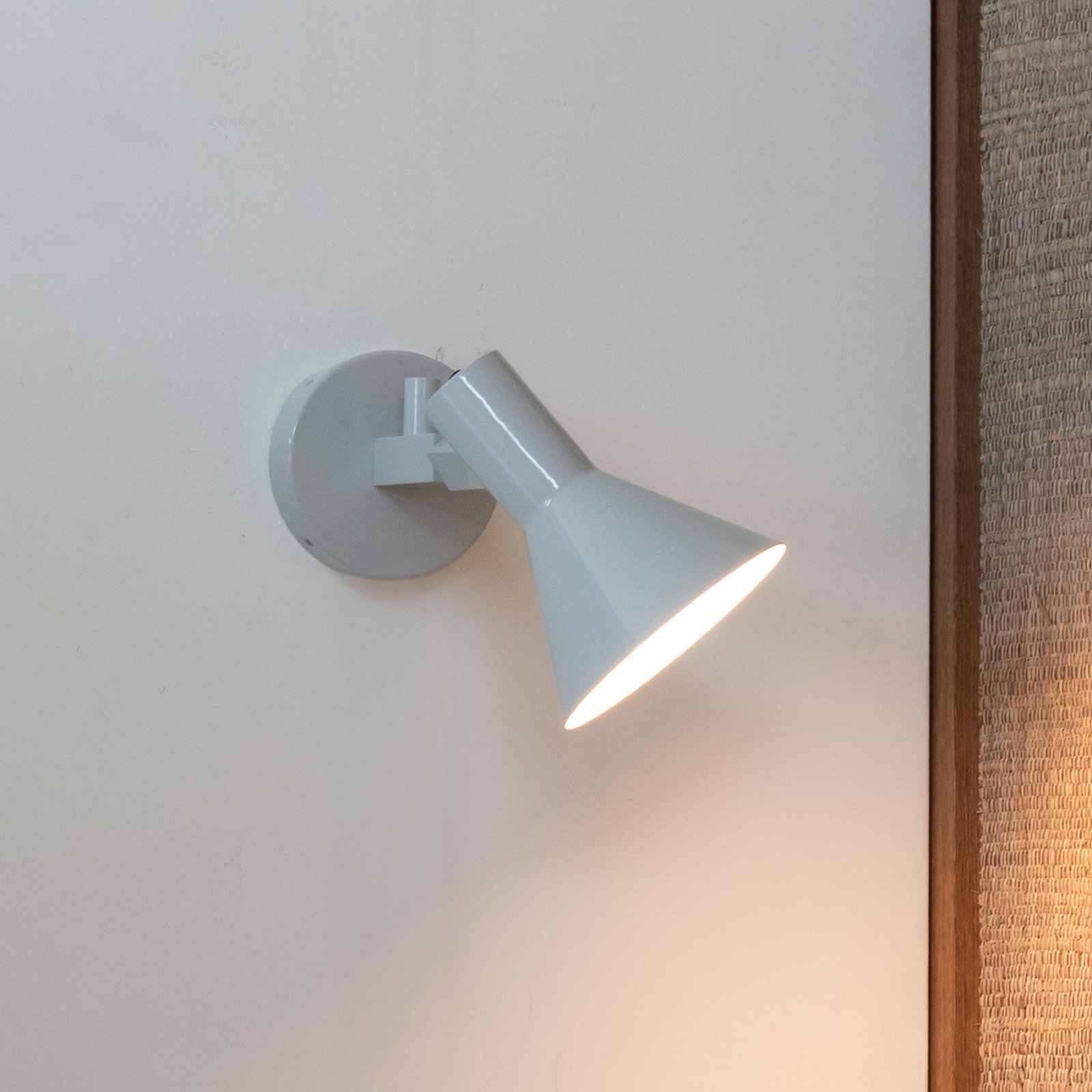 IT'S ABOUT ROMI Wandlampe Stavanger hellgrau, Stecker, 20 cm