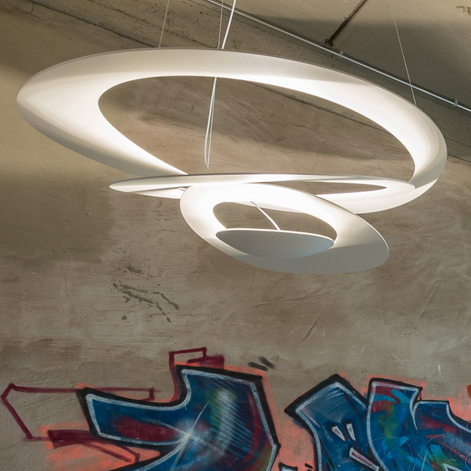 Artemide Pirce LED-pendellampa 2700K, vit från Artemide