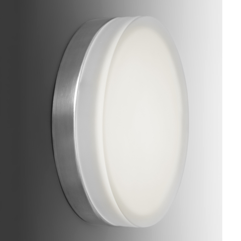 Schlichte, runde LED-Wandleuchte Briq 01