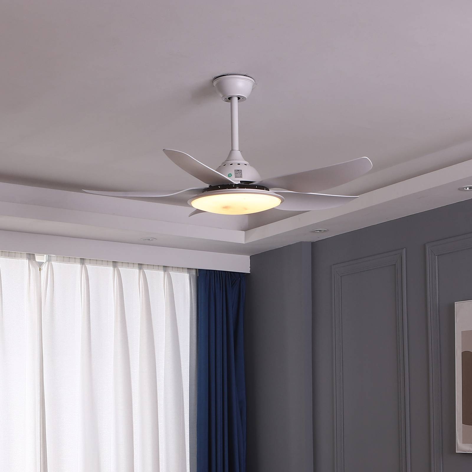 Starluna Kajima LED-loftventilator, hvid