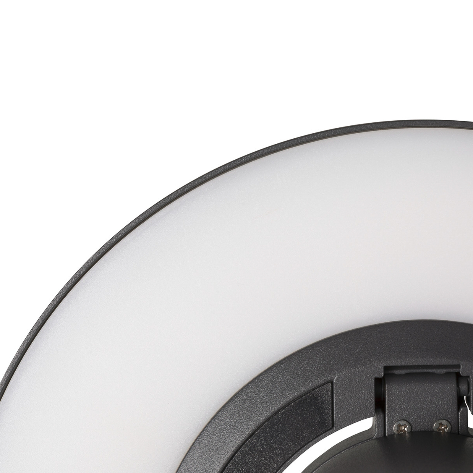 SLV LED-Wandleuchte I-Ring, anthrazit, Aluminium, Ø 24 cm
