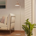 Stojacia lampa Cazalilla, pieskovo béžová, kov, E27, výška 149 cm