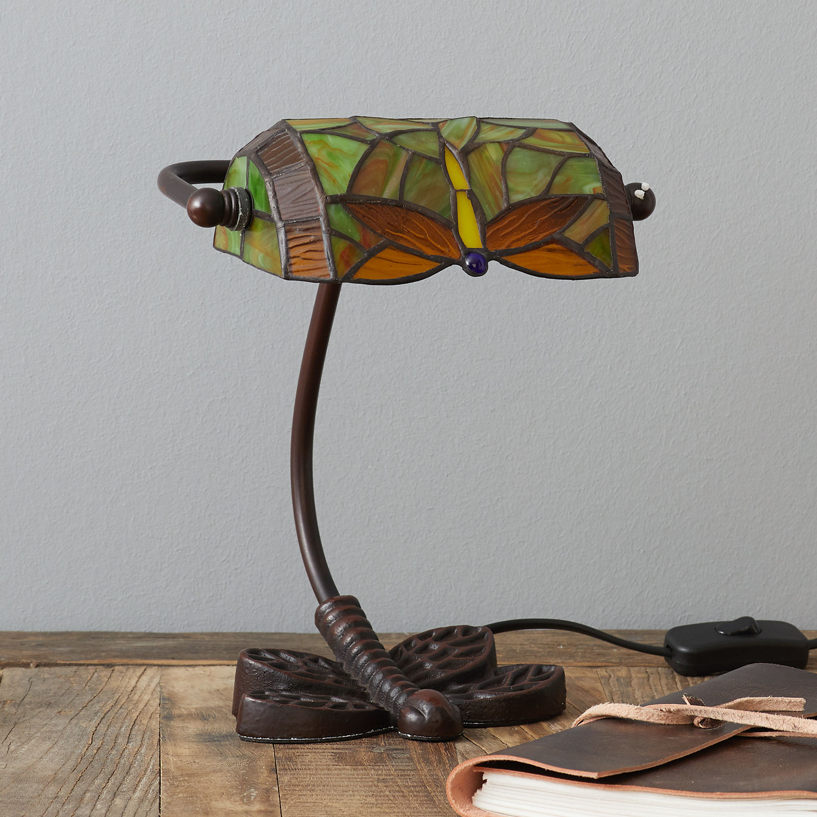 Świetna lampa stołowa DRAGONFLY ręcznie wykonana