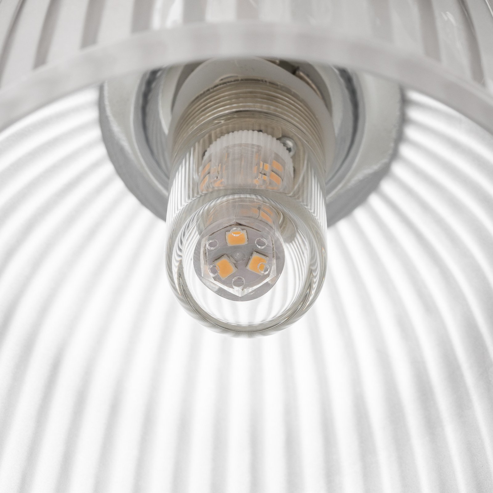 LED koupelnové nástěnné světlo Cora, sklo, 1 zdroj