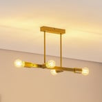 Plafoniera Eliza, 4 luci, oro