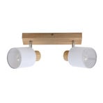 Wanessa 2 Plafond Wood/White - Lindby