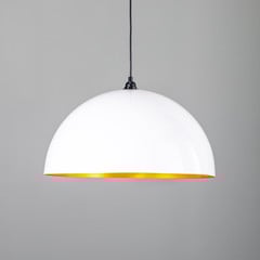 Berceste 236-S lámpara colgante Ø60cm blanco/oro