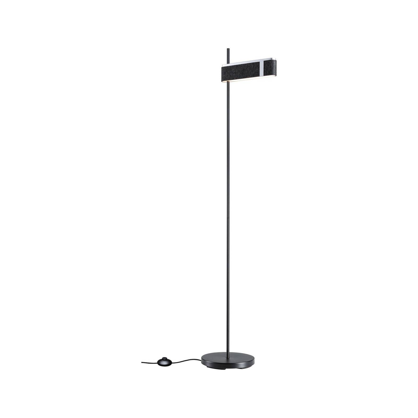 Paulmann LED-Stehleuchte Jagun, anthrazit, Filz, 3-step-dim