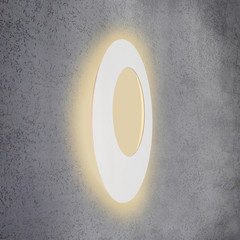 Escale Blade Open applique LED, bianco, Ø 79 cm