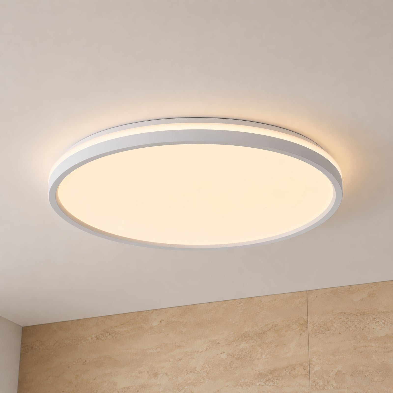 Plafón LED Edmund de Lindby, blanco, Ø 39 cm, CCT, IP44 Plafón LED Edmund de Lindby, blanco, Ø 39 cm, CCT, IP44