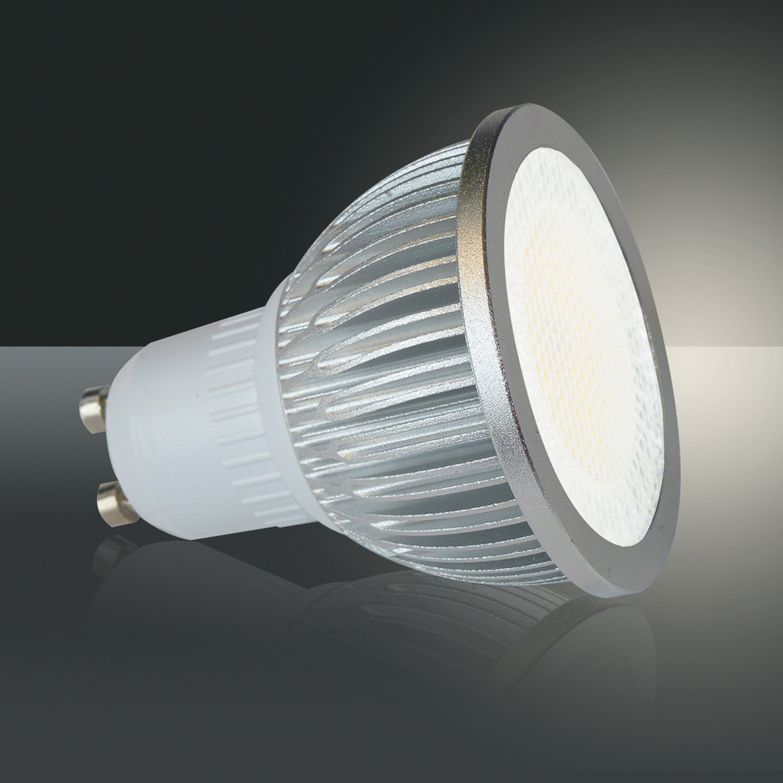 Vysokonapäťový LED reflektor GU10 5W 830 85° 3 ks