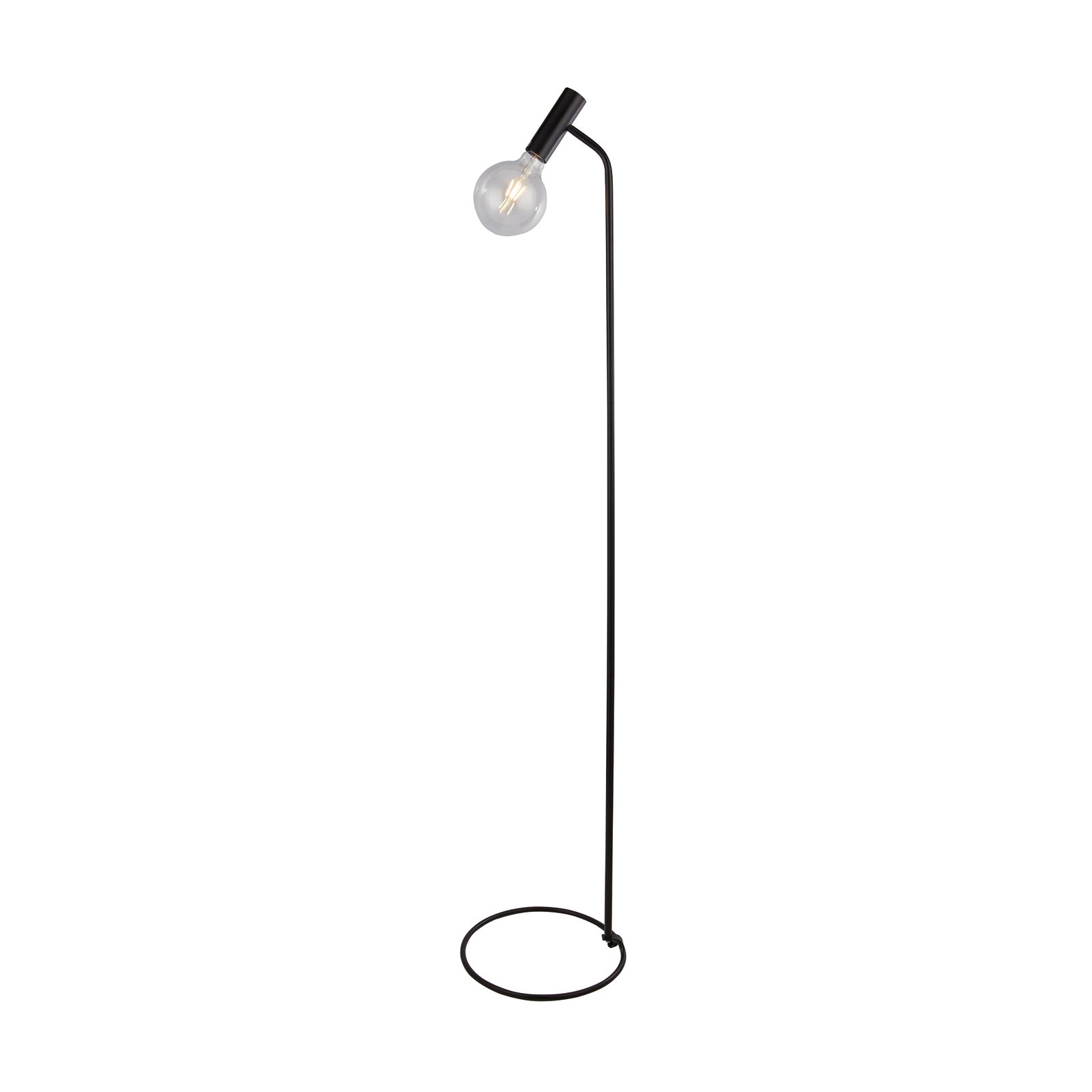 Dulwich floor lamp, dimmable, black, metal, 152 cm, E27