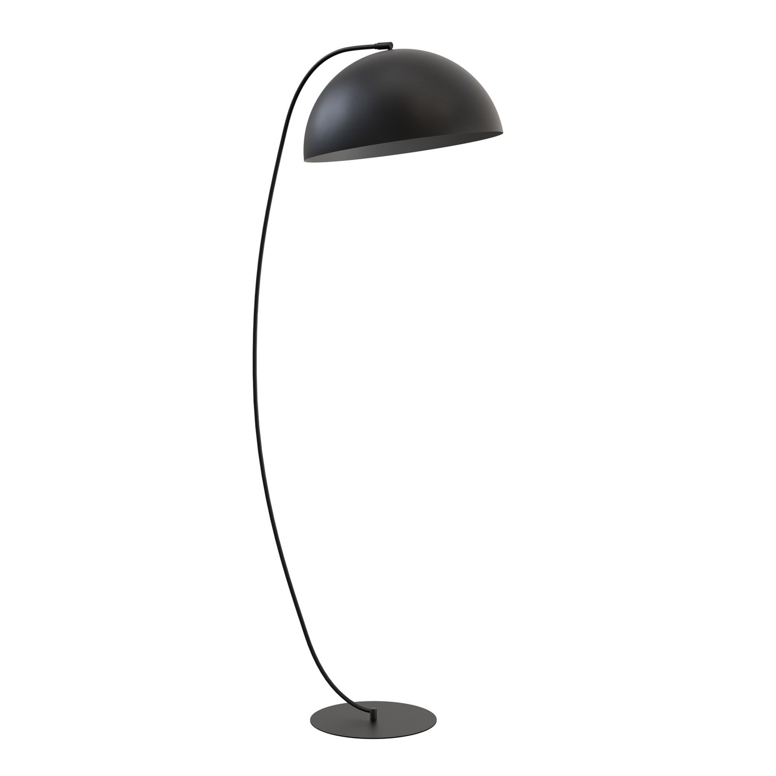 Stehlampe Arcos, schwarz, Höhe 150 cm, Metall