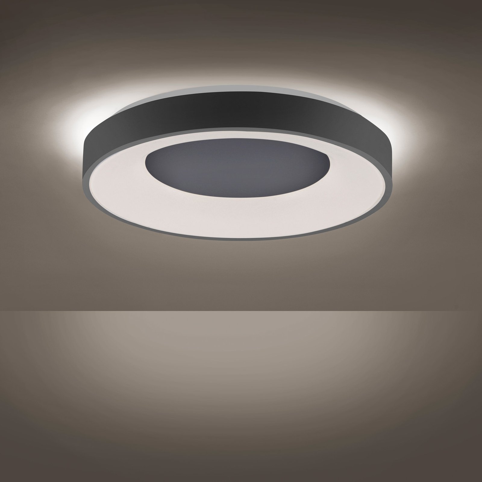 Lindby Naraika LED-Deckenlampe, 48 cm, anthrazit