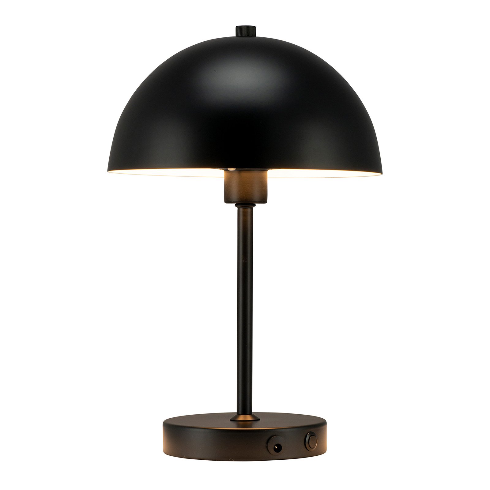 Dyberg Larsen Stockholm genopladelig bordlampe, sort