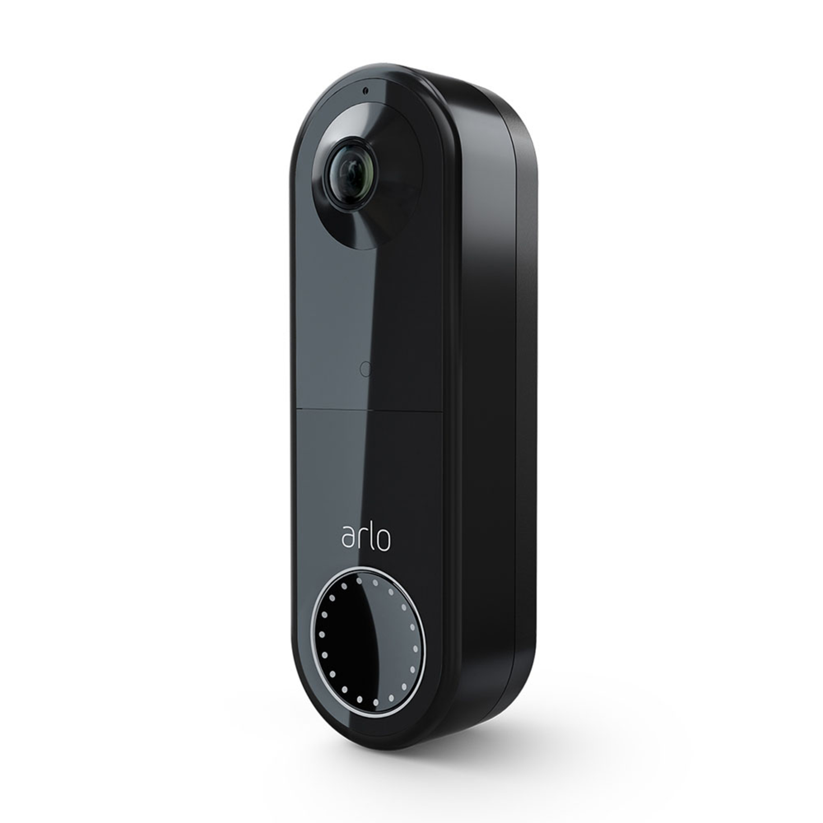 Arlo Essential видео звънец за врата с кабел, черен