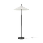 Nebra LED-Stehlampe, schwarz/weiß, 150cm, Textil - New Works