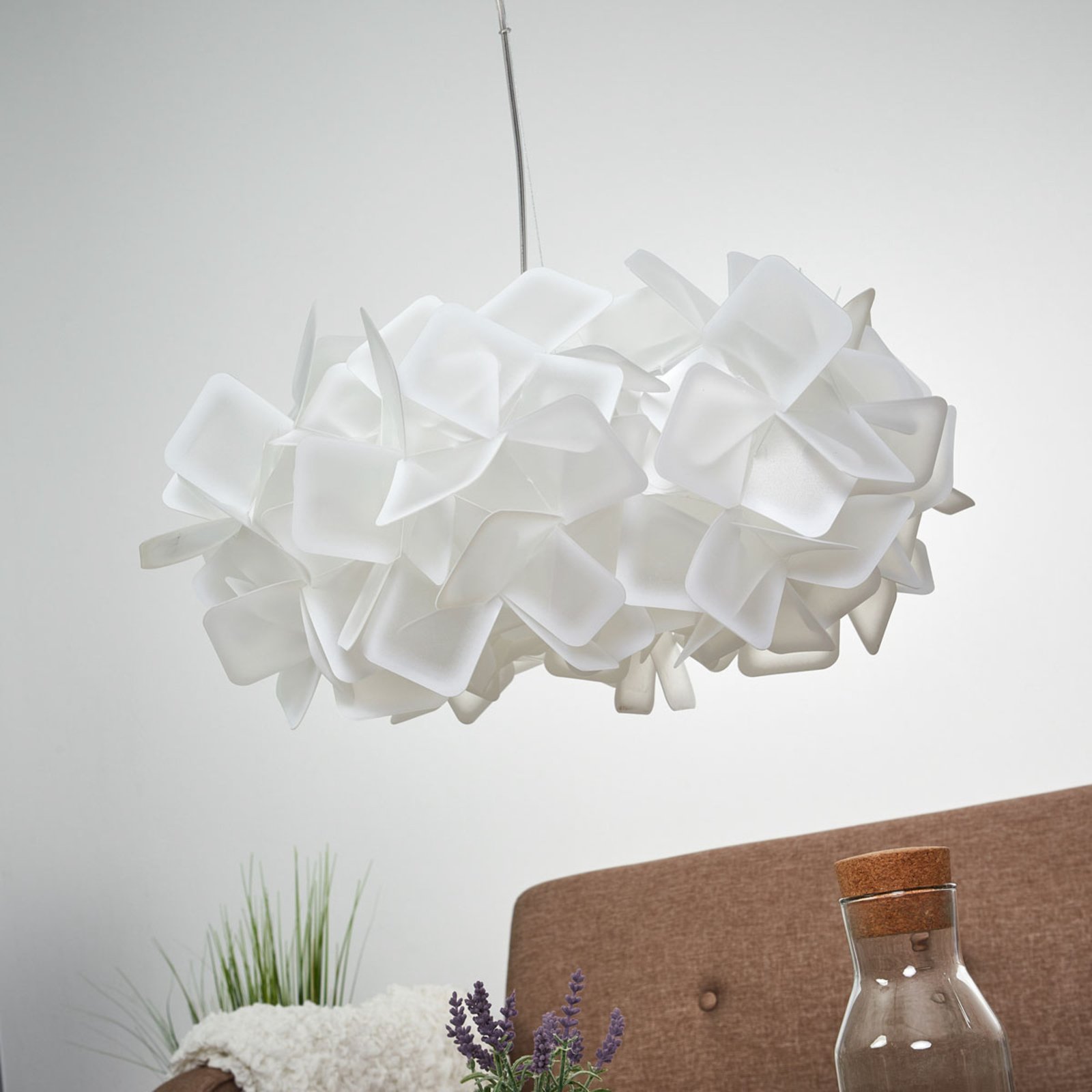 Slamp Clizia - designer függő lámpa, fehér