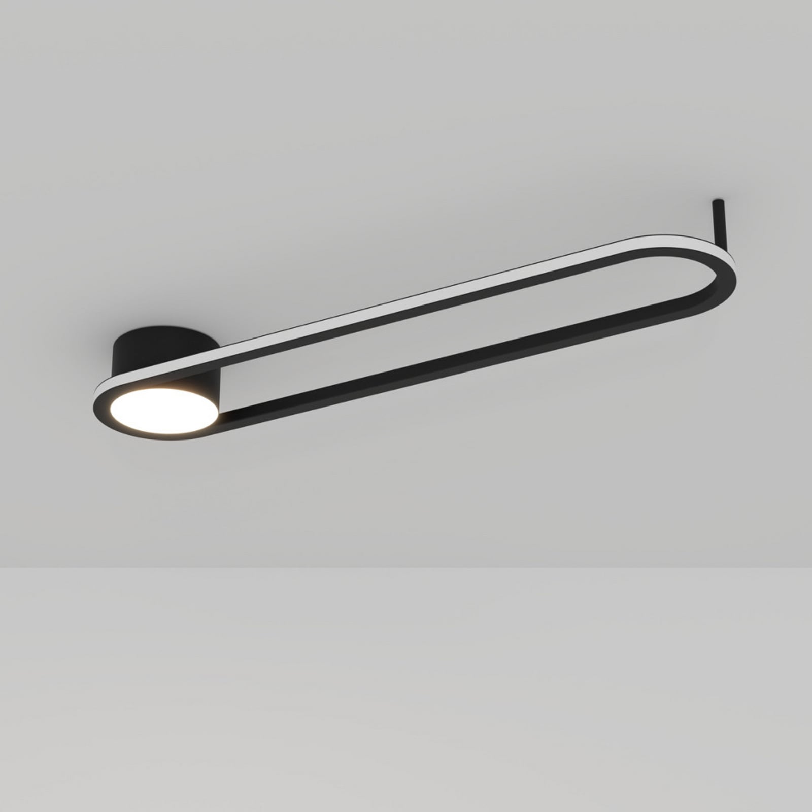 Plafonnier LED EGLO COLLECORVINO, noir, longueur 50 cm, CCT Plafonnier LED EGLO COLLECORVINO, noir, longueur 50 cm, CCT