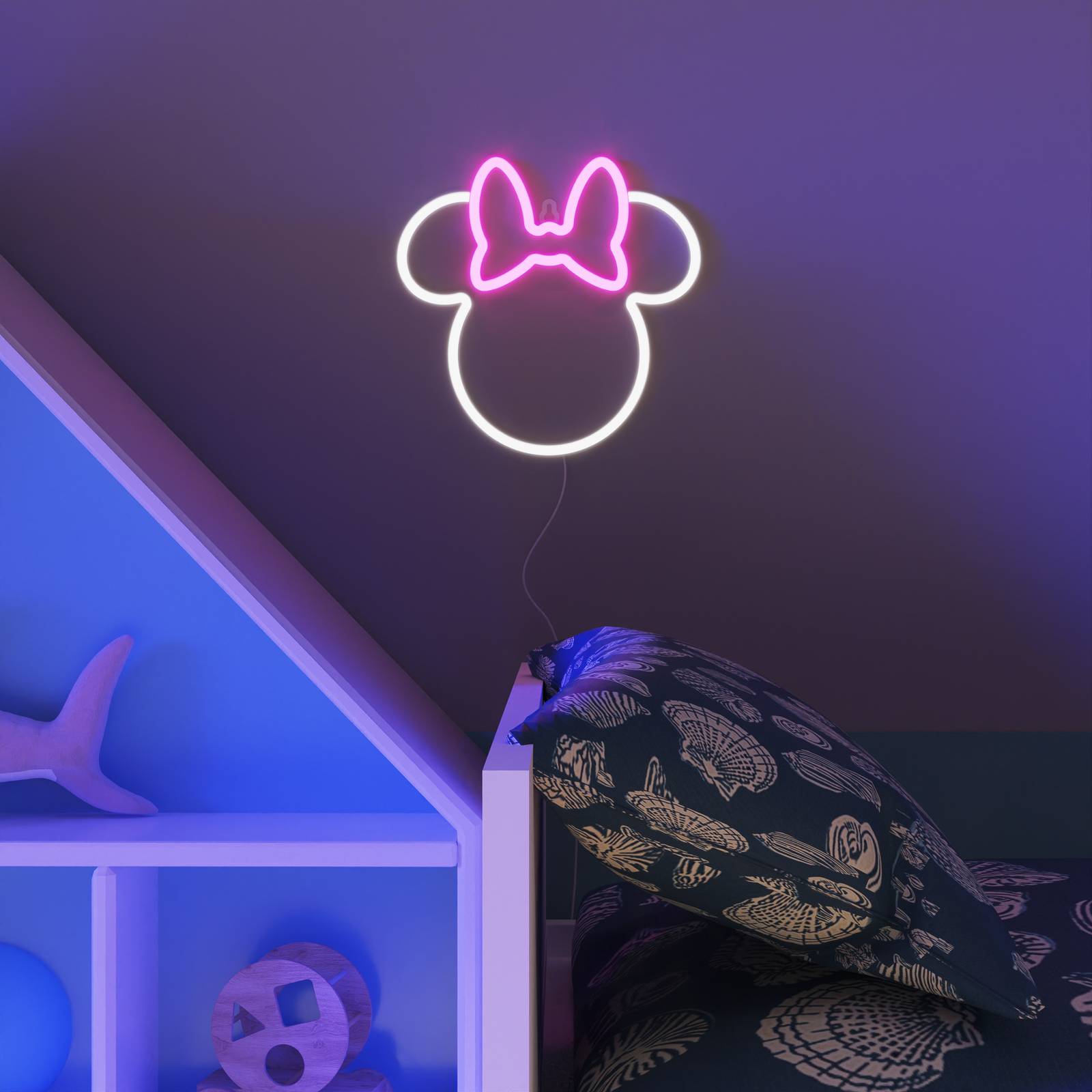 YellowPop Disney Minnie Ears LED-vegglampe