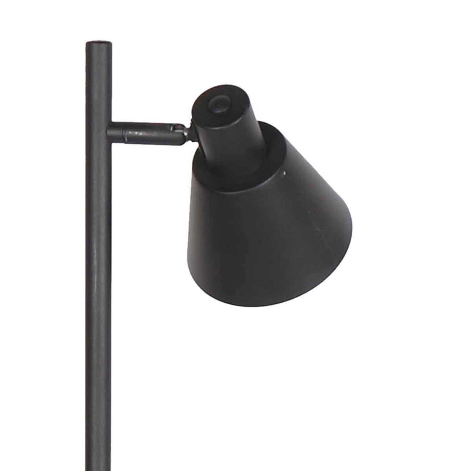 Steinhauer Lampadar Oeroe 2 becuri negru metal E14 - Camera de zi / sufragerie