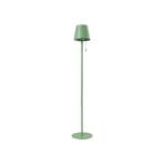 Lindby lampe sur pied LED solaire Hilario, vert, fer, batterie rechargeable