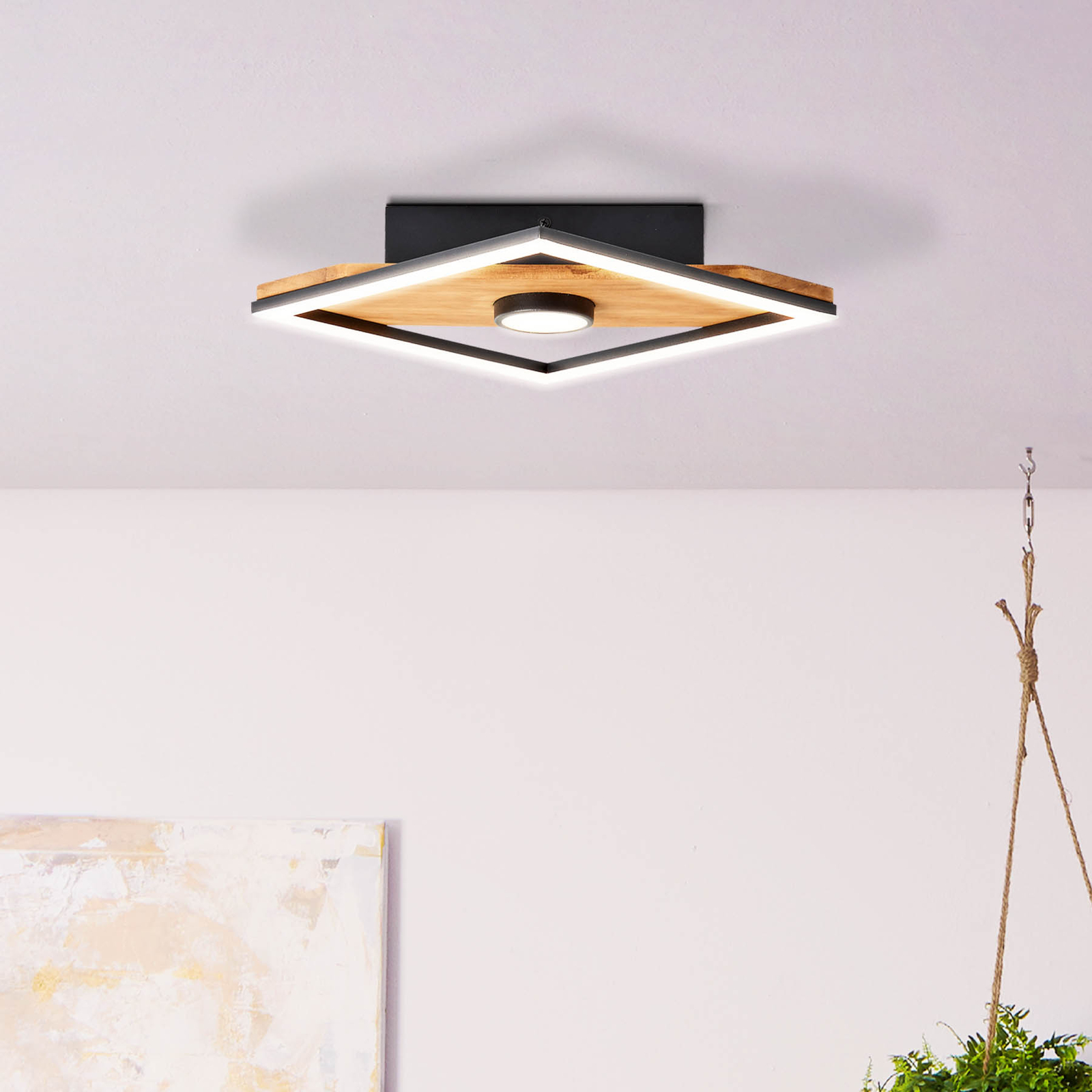 Woodbridge LED ceiling light, one-bulb