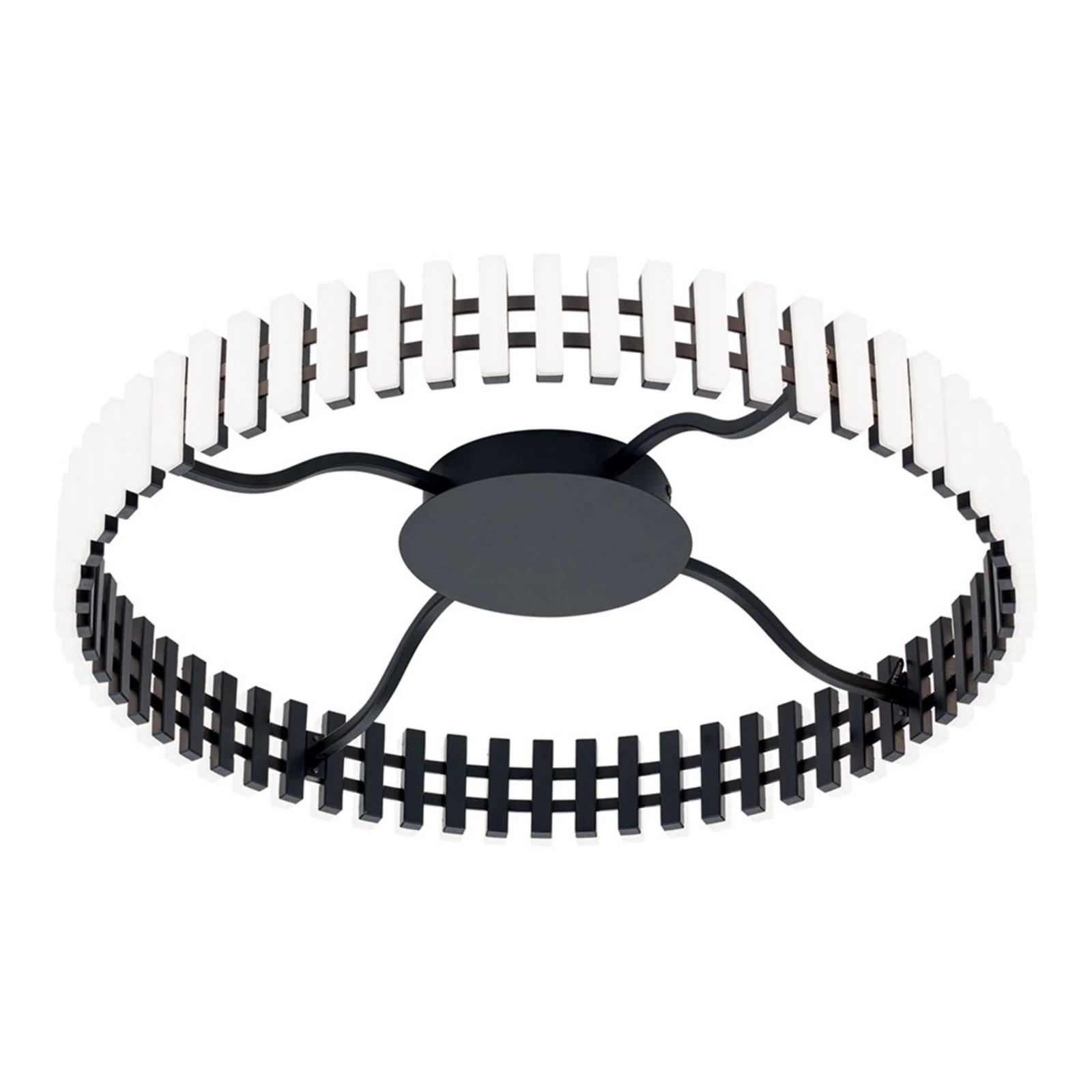 Mansion LED φωτιστικό οροφής, μαύρο και λευκό Ø 63 cm