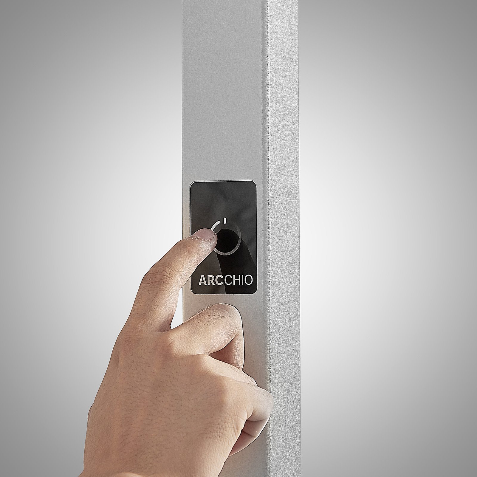 Nelus Vloerlamp w/Sensor Silver - Arcchio