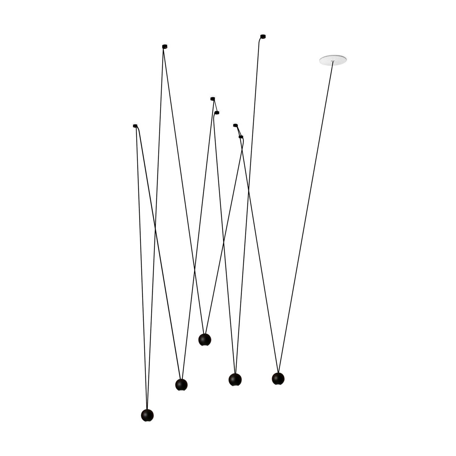 LEDS-C4 Punto Multiple Surfaced hänglampa svart