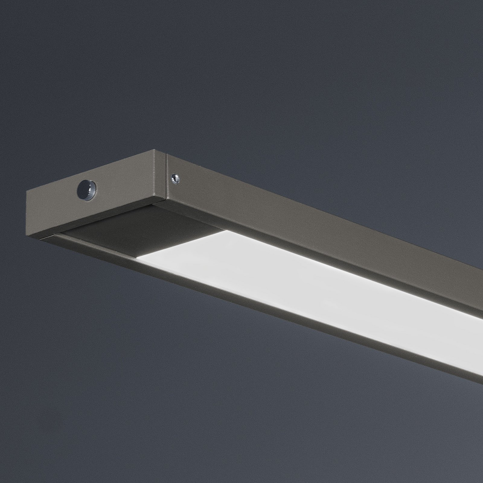 Lámpara colgante LED Marlo, gris claro, longitud 120 cm, CCT, regulador táctil Lámpara colgante LED Marlo, gris claro, longitud 120 cm, CCT, regulador táctil