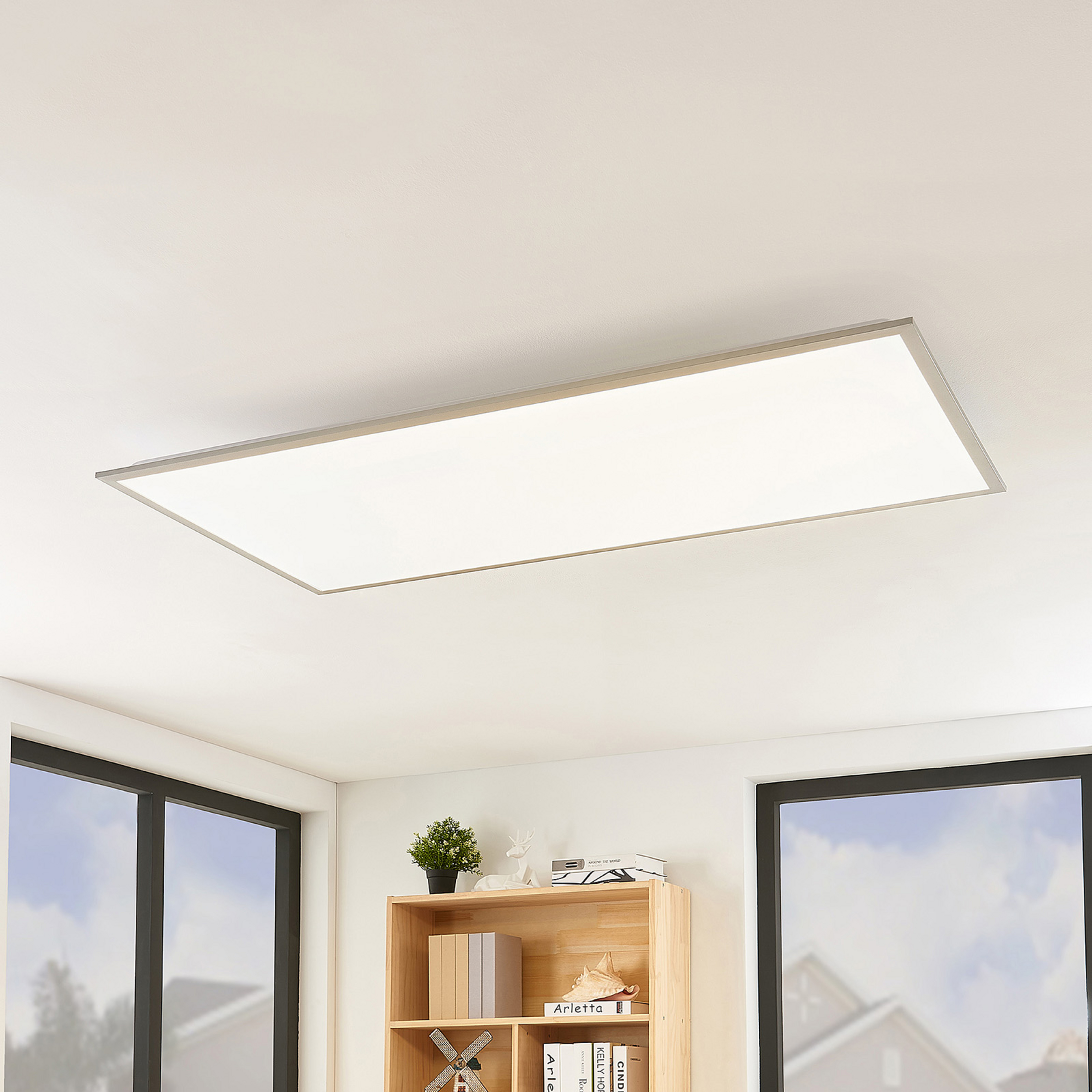 Lindby LED-Panel Stenley, CCT, 120 cm x 60 cm, dimmbar
