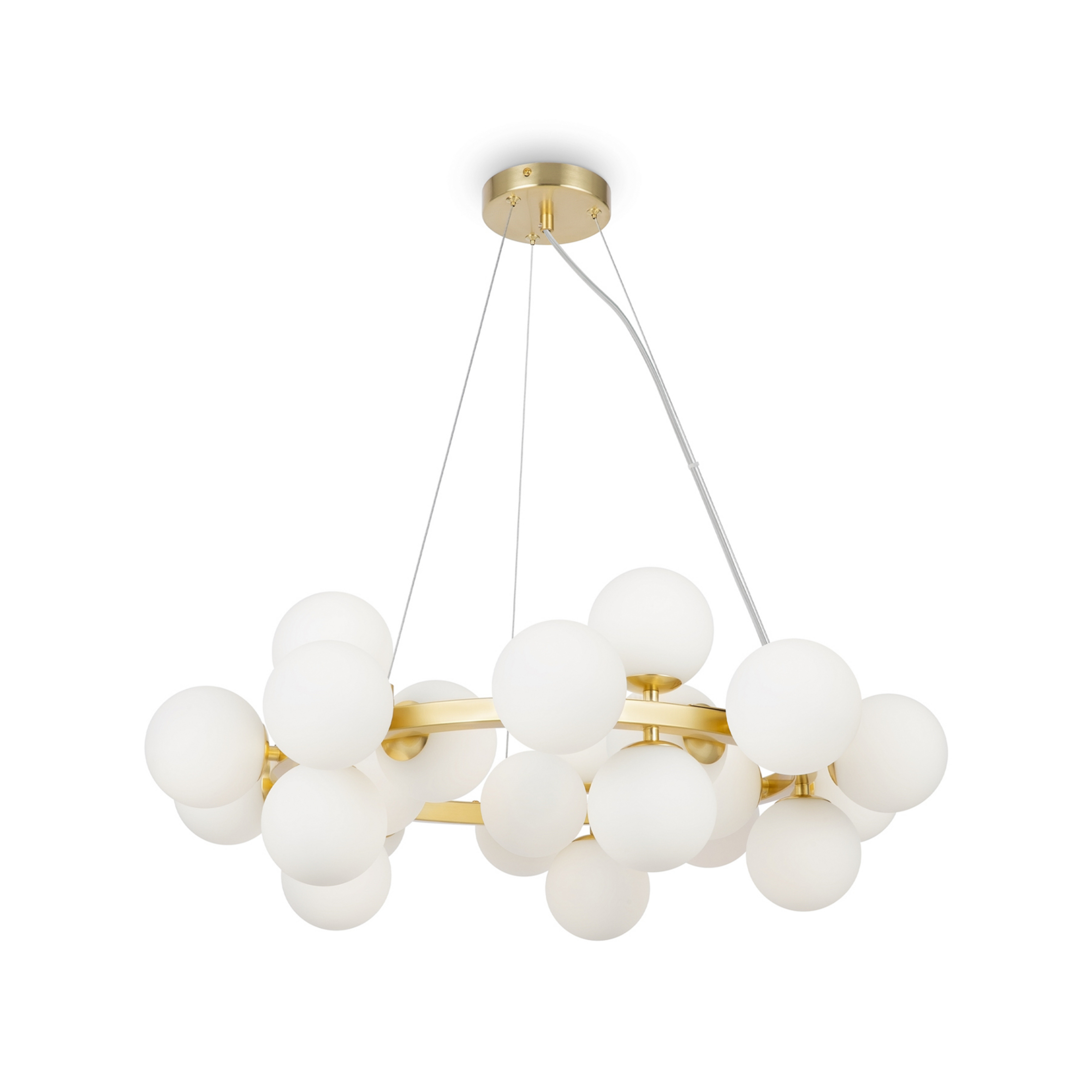 Maytoni Dallas függőlámpa, 25-light, kerek, arany